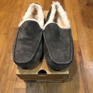 New Ascot Charcoal Suede Slippers